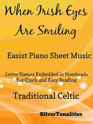cover image of When Irish Eyes Are Smiling Easiest Piano Sheet Music